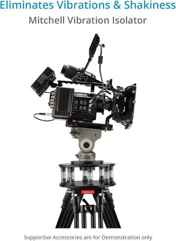 Proaim Spring-Cam Mitchell Vibration Isolator w Castle Lock for Gimbal, Tripod, Hi-Hat, Slider & Dolly. Massive 5-50kg/11-110lb Payload. Absorbs Strong Shocks. Castle Lock w Adjustment Key(VI-SPCM-01) in Saudi Arabia