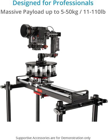 Proaim Spring-Cam Mitchell Vibration Isolator w Castle Lock for Gimbal, Tripod, Hi-Hat, Slider & Dolly. Massive 5-50kg/11-110lb Payload. Absorbs Strong Shocks. Castle Lock w Adjustment Key(VI-SPCM-01) in Saudi Arabia