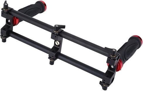 Dual Handle Gimbal,Richer-R Aluminum Alloy Dual Handheld Grip,Camera Dual Grip,Extender Handle Gimbal Stabilizer Rig Accessory for Zhiyun Feiyu MOZA Beholder in Kuwait