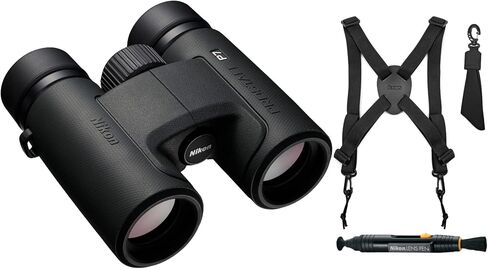 Nikon Prostaff P7 10X30 Binoculars Bundle with Harness and Lens Pen Cleaning System (3 Items) in Saudi Arabia