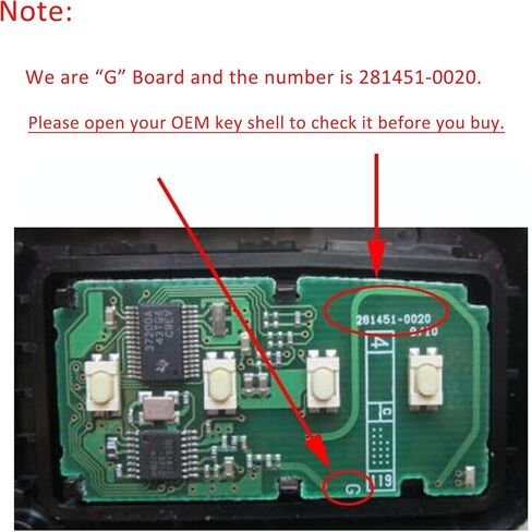 استبدال مفتاح ذكي فوب عن بعد يناسب تويوتا Rav4 2013 2014 2015 2016 2017 2018 دخول بدون مفتاح التحكم عن بعد HYQ14FBA G Board 0020 (281451-0020) 89904-0R080 89904-42070 4BTN in Saudi Arabia