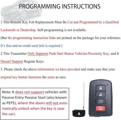 استبدال مفتاح ذكي فوب عن بعد يناسب تويوتا Rav4 2013 2014 2015 2016 2017 2018 دخول بدون مفتاح التحكم عن بعد HYQ14FBA G Board 0020 (281451-0020) 89904-0R080 89904-42070 4BTN in Saudi Arabia