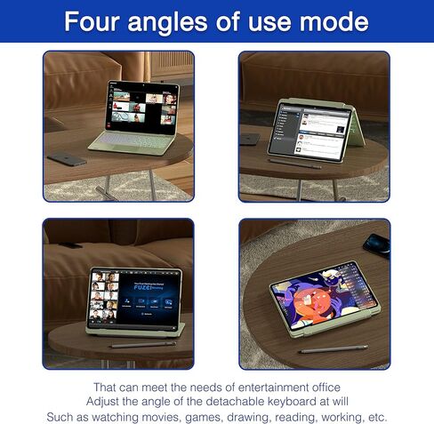 دوكو حافظة كيبورد مغناطيسية مع لوحة لمس متعددة وحامل بدعامة عائمة لجهاز ايباد برو 11 انش الجيل الرابع 2022/3-2021/2020/1st-2018 وايباد اير 10.9 انش الجيل الخامس والرابع in Kuwait