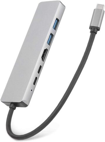 محور USB C 125 ، محطة شحن الكمبيوتر المحمول USB-C ، محول محطة الإدارة من النوع C ، 1000 ميغابت في الثانية RJ45 سبائك الألومنيوم سرعة إيثرنت in Kuwait