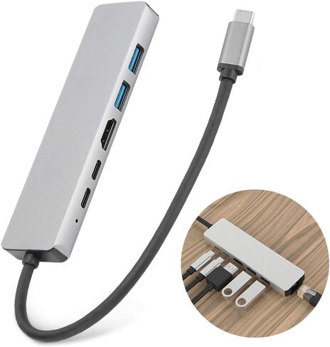 محور USB C 125 ، محطة شحن الكمبيوتر المحمول USB-C ، محول محطة الإدارة من النوع C ، 1000 ميغابت في الثانية RJ45 سبائك الألومنيوم سرعة إيثرنت in Kuwait