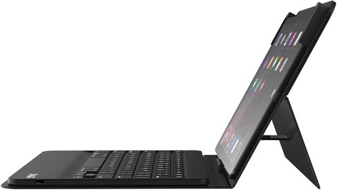 ZAGG ID8BSF-BB0 Messenger Folio Case and Non-backlit Bluetooth Keyboard for Apple iPad Pro 9.7, iPad 9.7, iPad Air and iPad Air 2 - Compatible with 2018 (G6) and 2017 (G5) 9.7 - Black in Kuwait