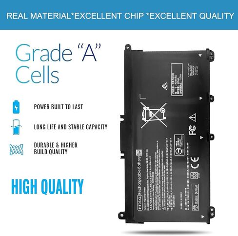 Uziyockn HT03XL L11119-855 بطارية HP بافيليون 14-CE 14-CF 14-DK 14-cm 14-DF 15-CS 15-DA 15-DB 15-DW 17-by 17-CA 14-DQ 15-CW 15- EF 14-FQ L11421-542 L11421-2C2 HT03041XL HSTNN-UB7J HSTNN-DB8R in Kuwait