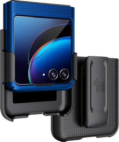 Holster Combo for Motorola RAZR Plus 2023 Phone Case with Belt Clip - Black in Saudi Arabia