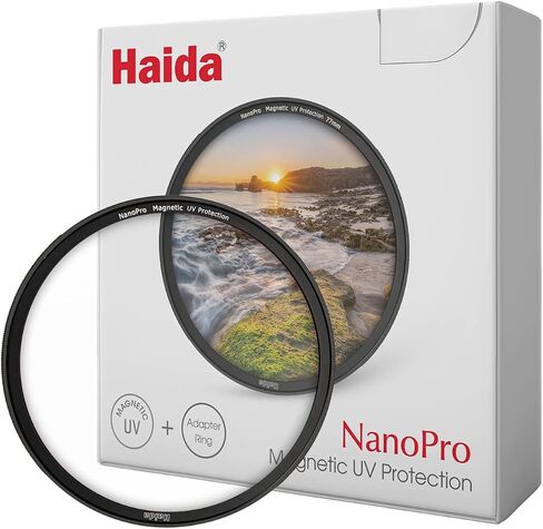 Haida NanoPro مقاوم للماء ومقاوم للخدش، فلتر مغناطيسي للأشعة فوق البنفسجية للحماية متعدد الطبقات مع حلقة محول (77 مم) in Kuwait