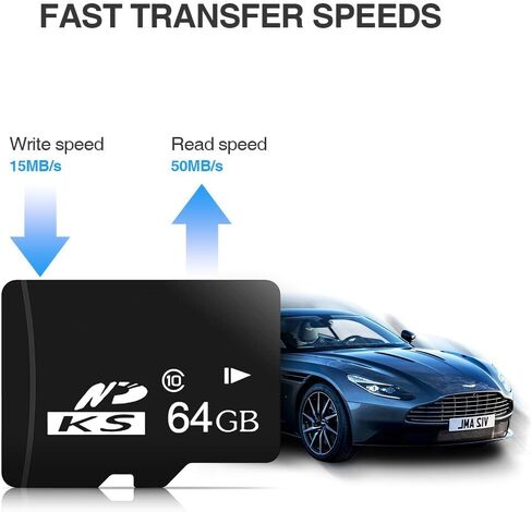 بطاقة SD سعة 64 جيجابايت، بطاقة SD تصل إلى 100 ميجابايت/ثانية (R)، بطاقة ذاكرة SDHC، بطاقة TF مناسبة لكاميرات Trail in Saudi Arabia