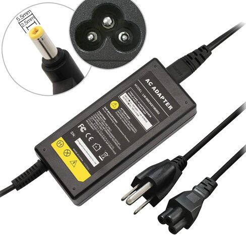 AC Adapter/Battery Charger for Gateway M-1625 M-6750 M-6827 M-6843 M275 M305CRV M460 M465 MA1 MA2 MA2A MA3 MA7 MA8 ML6720 ML6732 MT6705 MT6728 MT6730 MT6840 PA6A W322 W340UI W3501+Cord in Saudi Arabia