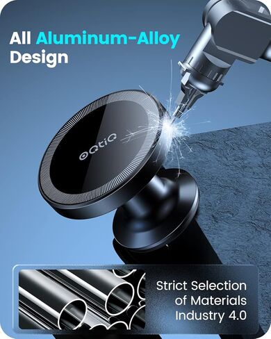 OQTIQ متوافق مع حامل السيارة MagSafe، [جسم معدني] حامل هاتف لوحة القيادة، [مغناطيس قوي] حامل الهاتف الخلوي للسيارة متوافق مع Magsafe iPhone 15 14 13 Pro Max وجميع الهواتف in Kuwait