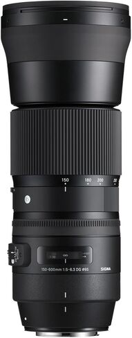 عدسة تكبير سيجما 150-600 ملم F5-6.3 DG OS HSM (معاصرة) لحزمة كاميرات نيكون DSLR مع قاعدة USB لعدسة نيكون in Kuwait
