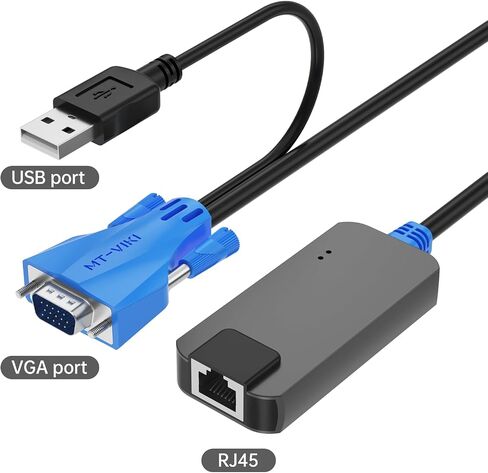 4 Pack USB HDMI to RJ45 Dongle, Work for MT-VIKI CAT6 KVM Switch (1708MS-IP/1708MS) Extend Distances up to 230ft/70m from KVM Console to Servers in Saudi Arabia