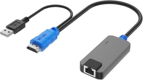 4 Pack USB HDMI to RJ45 Dongle, Work for MT-VIKI CAT6 KVM Switch (1708MS-IP/1708MS) Extend Distances up to 230ft/70m from KVM Console to Servers in Kuwait