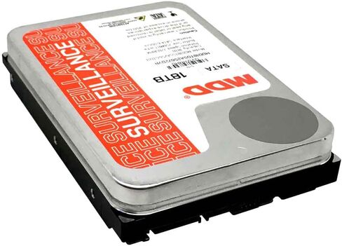 MDD (MDD18TSATA25672DVR) 18TB 7200RPM 256MB Cache SATA 6.0Gb/s 3.5inch Internal Surveillance Hard Drive - 3 Years Warranty (Renewed) in Saudi Arabia