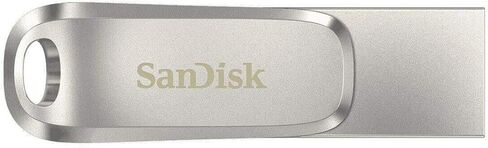 محرك أقراص فلاش SanDisk Ultra Dual Drive Luxe USB Type-C سعة 64 جيجابايت للهواتف الذكية والأجهزة اللوحية وأجهزة الكمبيوتر - حزمة محرك أقراص USB 3.1 عالية السرعة (SDDDC4-064G-G46) مع (1) كل شيء ما عدا حبل سترومبولي in Saudi Arabia