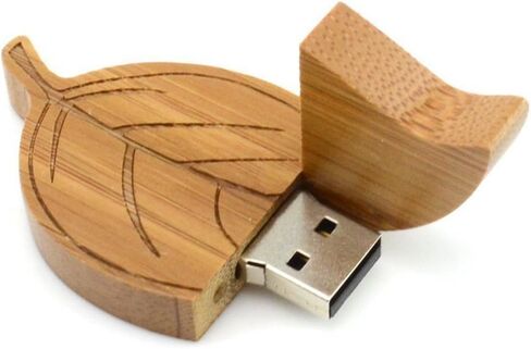Aneew 16GB محرك القلم الخيزران ورقة يترك حيوية USB فلاش محرك الذاكرة عصا هدية in Kuwait