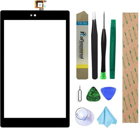 محول رقمي بديل للشاشة لجهاز Amazon Kindle Fire HD8 الجيل السابع إصدار 2017 SX034QT مقاس 8 بوصات مع أدوات (غير متضمنة) in Kuwait