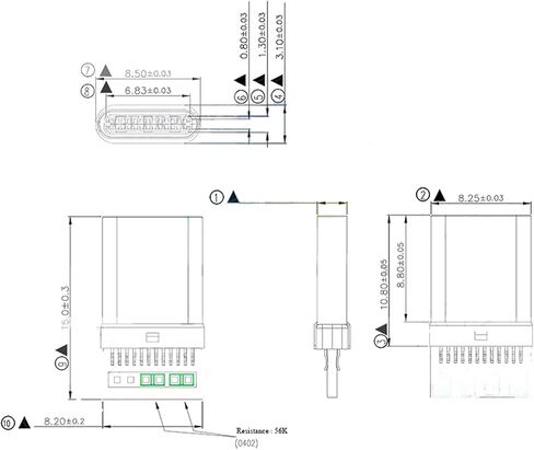 10Set USB 3.1 Type C Male Connector in Kuwait