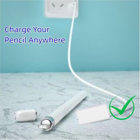 for Apple Pencil Charger 3.3FT 1Pack Apple Pencil 1st Generation | 20 Mins Full Charge for Apple Pencil 1st Generation,USB C Male to Lightning Female in Kuwait