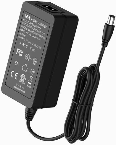 W&t 48V 1.2A PoE محول التيار الكهربائي، 57.6W محول الطاقة العالمي لجهاز التوجيه PoE، المراقبة، كاميرا الويب، DVR، NVR، كاميرا المراقبة، أجهزة شبكة PoE in Kuwait