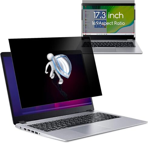 KEANBOLL 17.3 Inch Laptop Privacy Screen Filter-Anti Glare & Anti Blue Light Screen Protector for 17.3" All Brands of Laptop with Display (Size: 15"/382mm Width x8.5/215mm Height)? in Saudi Arabia