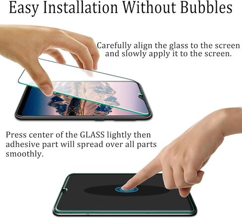[عبوتان] واقي شاشة كاتين لهاتف سامسونج جالاكسي A10e A20e من الزجاج المقسى بدون فقاعات، صلابة 9، سهل التركيب in Kuwait
