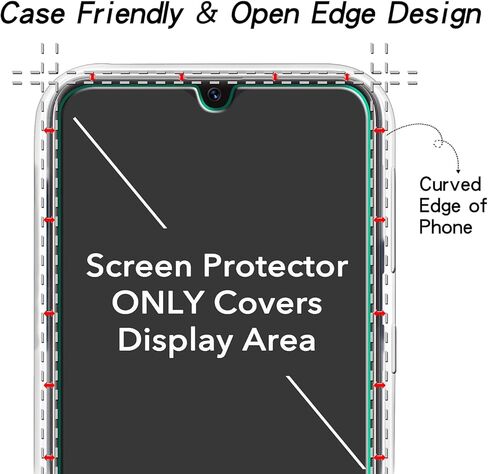 [عبوتان] واقي شاشة كاتين لهاتف سامسونج جالاكسي A10e A20e من الزجاج المقسى بدون فقاعات، صلابة 9، سهل التركيب in Kuwait