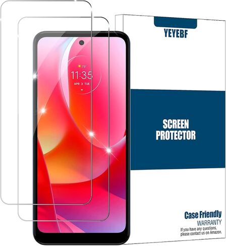 YEYEBF Moto G Power 2022 واقي شاشة من الزجاج المقوى، [عبوة من قطعتين] [مضاد للخدش] [زجاج ثلاثي الأبعاد] [صديق للحافظة] واقي شاشة in Kuwait