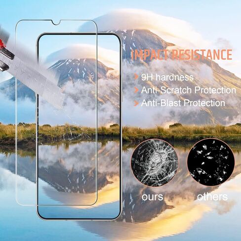 YRMJK 3+3 واقيات شاشة OnePlus 10T المتوافقة + واقيات عدسة الكاميرا، تغطية كاملة ثلاثية الأبعاد ممتازة 99% HD وضوح 9H واقيات زجاجية مقواة متوافقة مع 10T in Kuwait