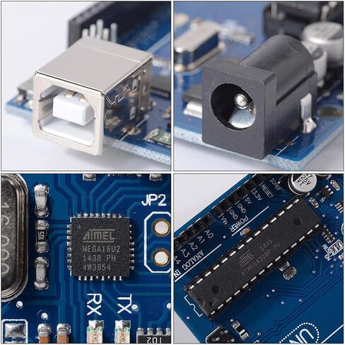 لوحة تحكم UNO R3 لـ Arduino ATmega328P + كابل USB (متوافق مع Arduino) ATmega16U2 in Kuwait