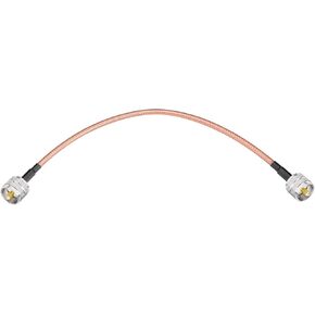 Superbat High-Power Digital Coax Cable UHF Male PL-259 to UHF Male PL-259 UHF Jumper (3ft 100cm,RG142) for HAM & CB Radio Antenna Analyzer Dummy Load SWR Meter