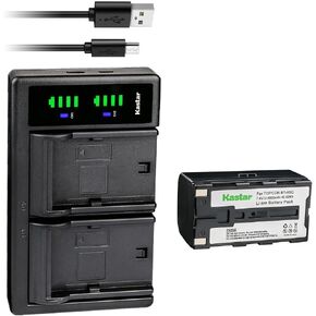 Kastar 2-Pack Battery and LTD2 USB Charger Replacement for Topcon BT-60Q, BT-61Q, BT-62Q, BT-65Q, BT-66Q, GMS-2 Survey Instrument Total Station Battery, Topcon BC-30, BC-30D, BT-30 Charger in Saudi Arabia