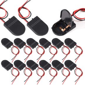 15pcs cr2032 Battery Holder, CR2032 Battery Holder with Switch, Coin Cell Holder, 1 x 3V CR2032 Button Coin Cell Battery Holder with Leads On Off Switch (Black) in Kuwait