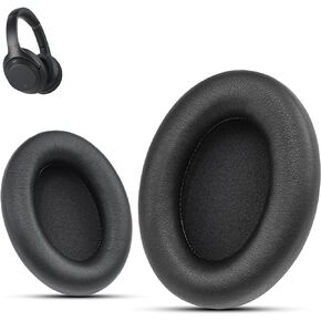 Krone Kalpasmos Professional Earpads Cushions Replacement for Sony WH-1000XM3 (WH1000XM3) Over-Ear Headphones,Ear Pads with Softer Protein Leather, Added Thickness (Black)