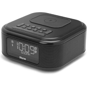 ساعة منبه iHome مع شحن لاسلكي، ومكبر صوت بلوتوث، وشاحن USB، وساعة رقمية لغرفة النوم، أو المكتب، أو النوم (IBTW23B8) in Kuwait
