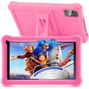 Kids Tablet 7 inch Android 11, Pink, 32GB ROM, 2MP+5MP Dual Camera, Bluetooth, WiFi, Shockproof Case in Saudi Arabia