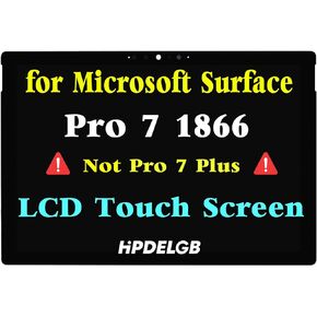 شاشة بديلة 12.3 انش لجهاز مايكروسوفت سيرفس برو 7 1866 2019 C02XR7Y9JG5H LP123WQ1 LP123WQ2 شاشة LCD تعمل باللمس (فقط لشاشة 12.3 انش) من اتش بي دي ال جي بي in Kuwait