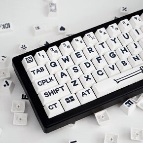 Sumgsn PBT Dye Sub Keycaps 138 Keys Cherry Profile White Keycaps Fit for 61/87/104/108 Cherry Mx Switches Mechanical Keyboard in Saudi Arabia