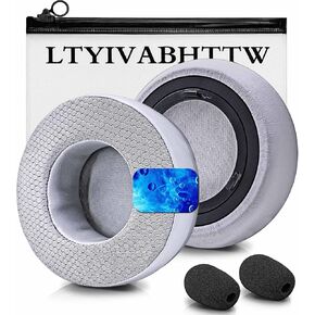 Virtuoso XT Cooling Gel Earpads - Compatible with Virtuoso RGB Wireless SE Headset, Hybrid Fabric Thicker Cooling Gel Replacement Earpads (Cooling Gel Black Fabric) in Kuwait