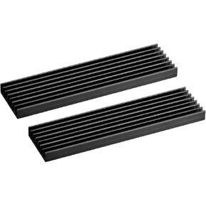MECCANIXITY 2 Pack M.2 22110 Nvme SSD Heatsink Cooler Alloy Aluminum Heat Sink Cooling Sink for PC, 100x22x6mm, Black in Saudi Arabia