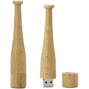 Aneew 16GB بندريف الجدة ثلاثية الأبعاد مضرب بيسبول خشبي نموذج محرك فلاش USB ذاكرة عصا U القرص الإبهام هدية in Kuwait