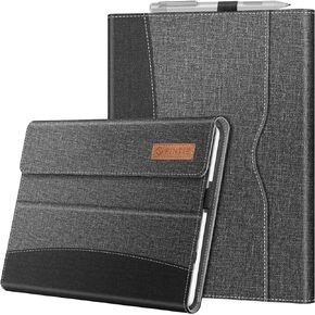 Fintie Protective Case for Microsoft Surface Go 4 2023 /Go 3 2021 /Go 2 2020 /Surface Go 2018 - Multi-Angle Portfolio Business Cover with Pocket, Compatible with Type Cover Keyboard, Gray