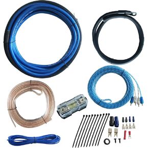RD True 8 Gauge Car Audio Cable Amp Wiring Kit 2 Channel CCA Power Cable Amplifier Install Wiring Kit RD03AK8 in Kuwait
