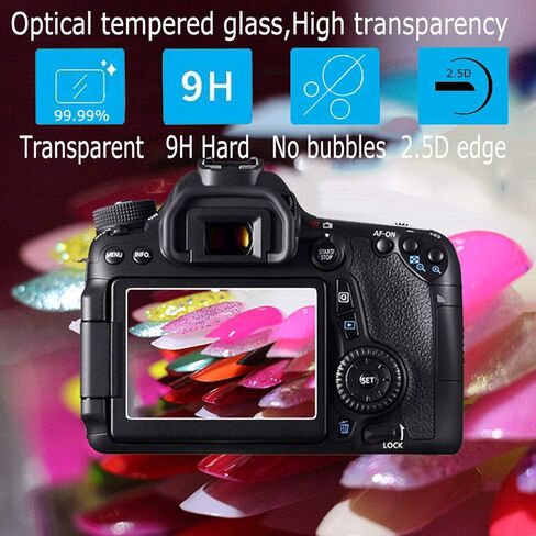 debous R6 II Glass Screen Protector Compatible for Canon EOS R6 R6II Mark II R7 Camera Anti-scratch Tempered Glass Hard Protective Film Cover (4pack),include 2 hot show level cover in Kuwait