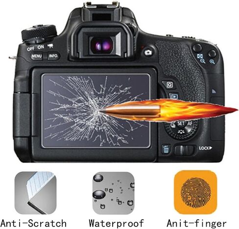 debous R6 II Glass Screen Protector Compatible for Canon EOS R6 R6II Mark II R7 Camera Anti-scratch Tempered Glass Hard Protective Film Cover (4pack),include 2 hot show level cover in Kuwait