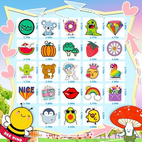 1000 قطعة من ملصقات زجاجات المياه للبالغين، ملصقات الفينيل للمراهقين، ملصقات مقاومة للماء لزجاجات المياه، ملصقات رائعة للكمبيوتر المحمول، ملصقات جمالية للأطفال، ملصقات كبيرة لألواح التزلج in Kuwait