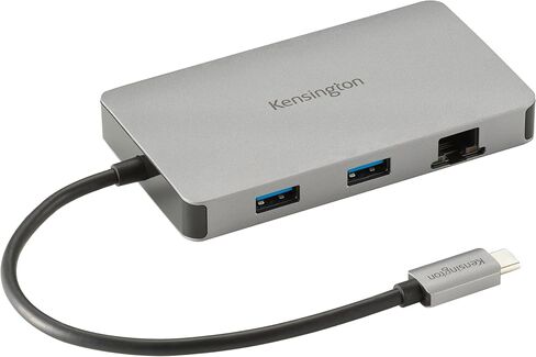 Kensington UH1450P شاشة مزدوجة 4K USB-C، ومحطات إرساء للكمبيوتر المحمول مع منافذ DisplayPort مزدوجة 1.4++، وشحن 85 وات لأجهزة Thunderbolt 3/4 وUSB-C، 2X USB-A 3.2، 1 منفذ USB-C (K36900WW) in Saudi Arabia