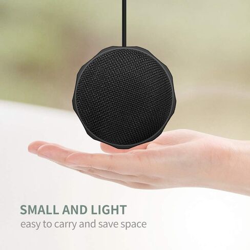 Dericam USB Desktop and Laptop Computer Microphone, 360° Omnidirectional Condenser Mic, PC Microphone for Tele-Conference/Learning, Online Chatting, Gaming, Live Podcasting, Recording, Skype, M1 in Kuwait